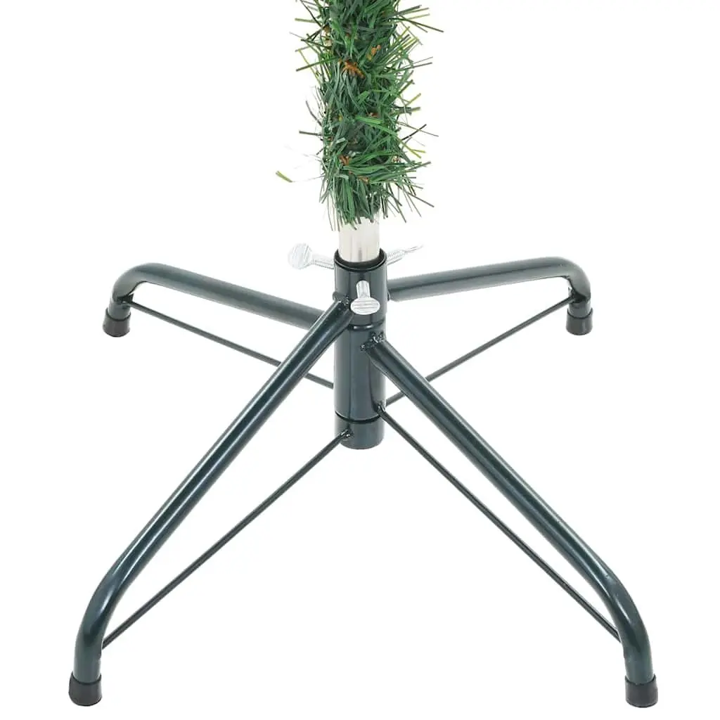 Artificial Christmas Tree Indoor Outdoor 180cm Green Cone Textured PVC with LED Lights