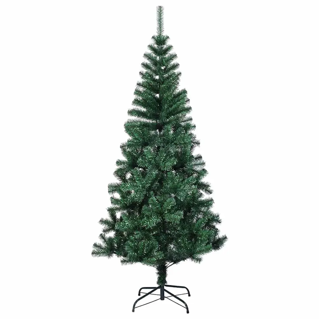 Pre-lit Artificial Christmas Tree 150cm Green Cone Shape USB Powered LED Lights