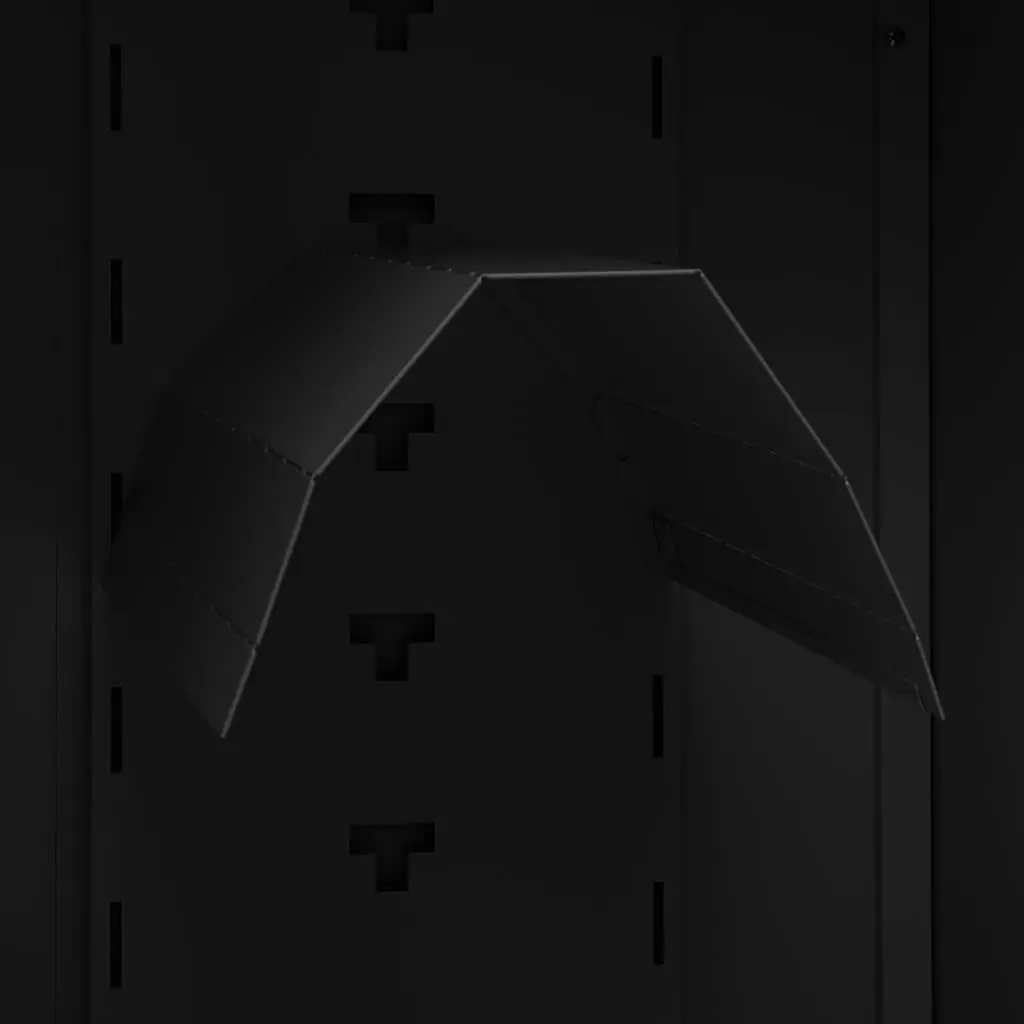 Saddle Cabinet Storage Locker for Horse Tack 53 x 53 x 140 cm Black Steel