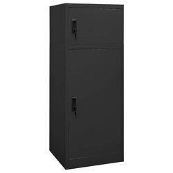 Reliable Saddle Cabinet: Anthracite Steel 53x53x140cm