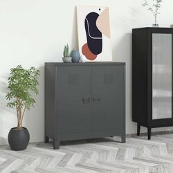 Durable Anthracite Storage Chest for Organised Spaces