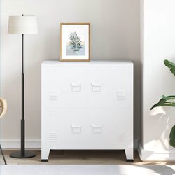 Reliable White Steel Storage Chest for Everyday Use