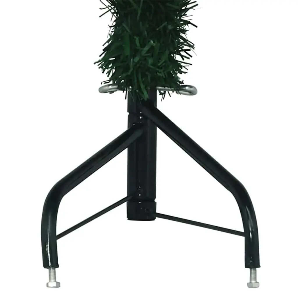 Corner Artificial Christmas Tree 180cm Green Pre-Lit LED Holiday Decoration