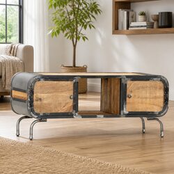 Brown Solid Wood TV Cabinet 110x30x42 cm for Smart Storage