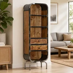 Solid Wood Highboard Storage Cabinet for Value and Function