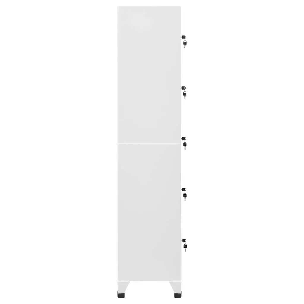 Steel Locker Cabinet Grey Storage Unit 38W x 40D x 180H cm