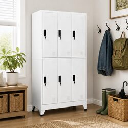 Reliable White Steel Locker Cabinet for Safe Storage