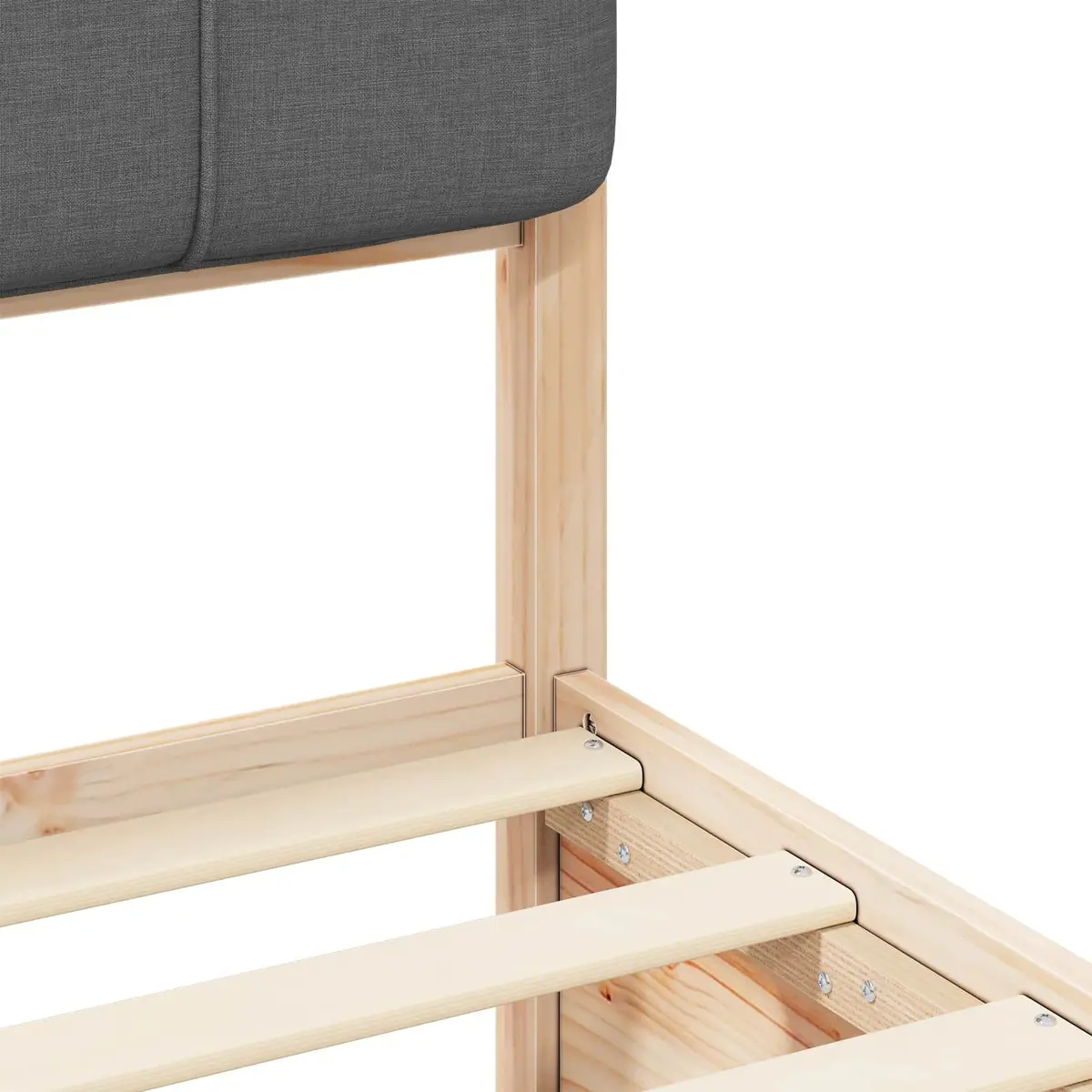 Grey Upholstered Bed Frame