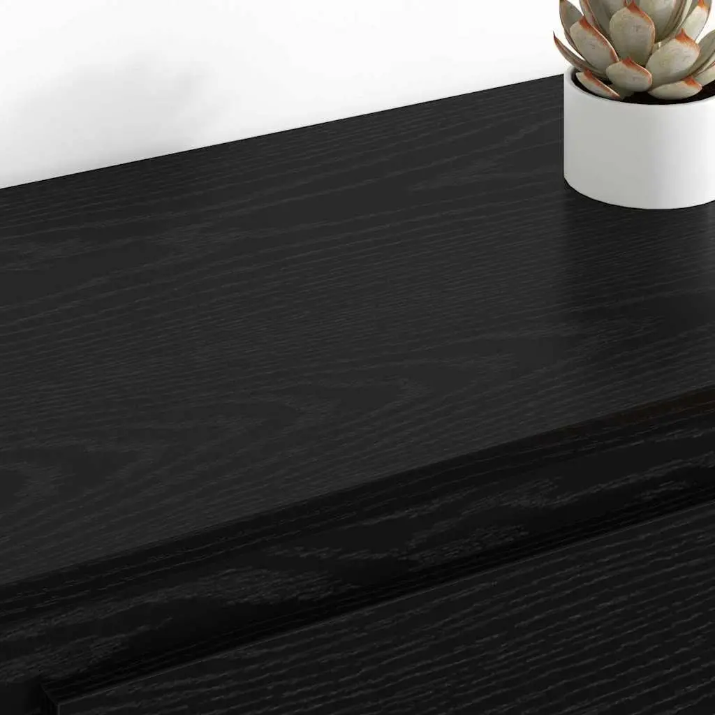 Sideboard Black Modern Storage Cabinet 70 x 35.5 x 67.5 cm Engineered Wood