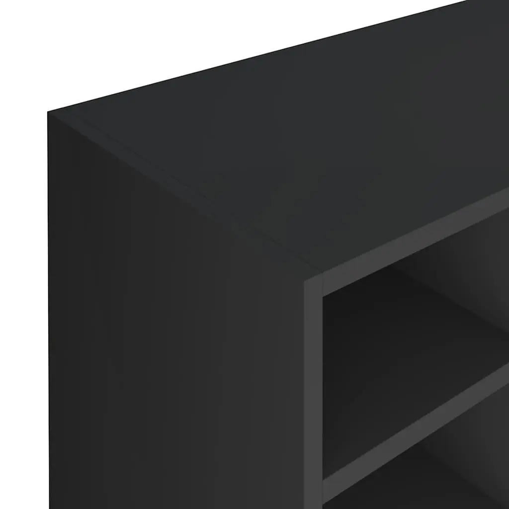 Shoe Rack Organiser 20 Compartments Storage Cabinet Wall Mount Black