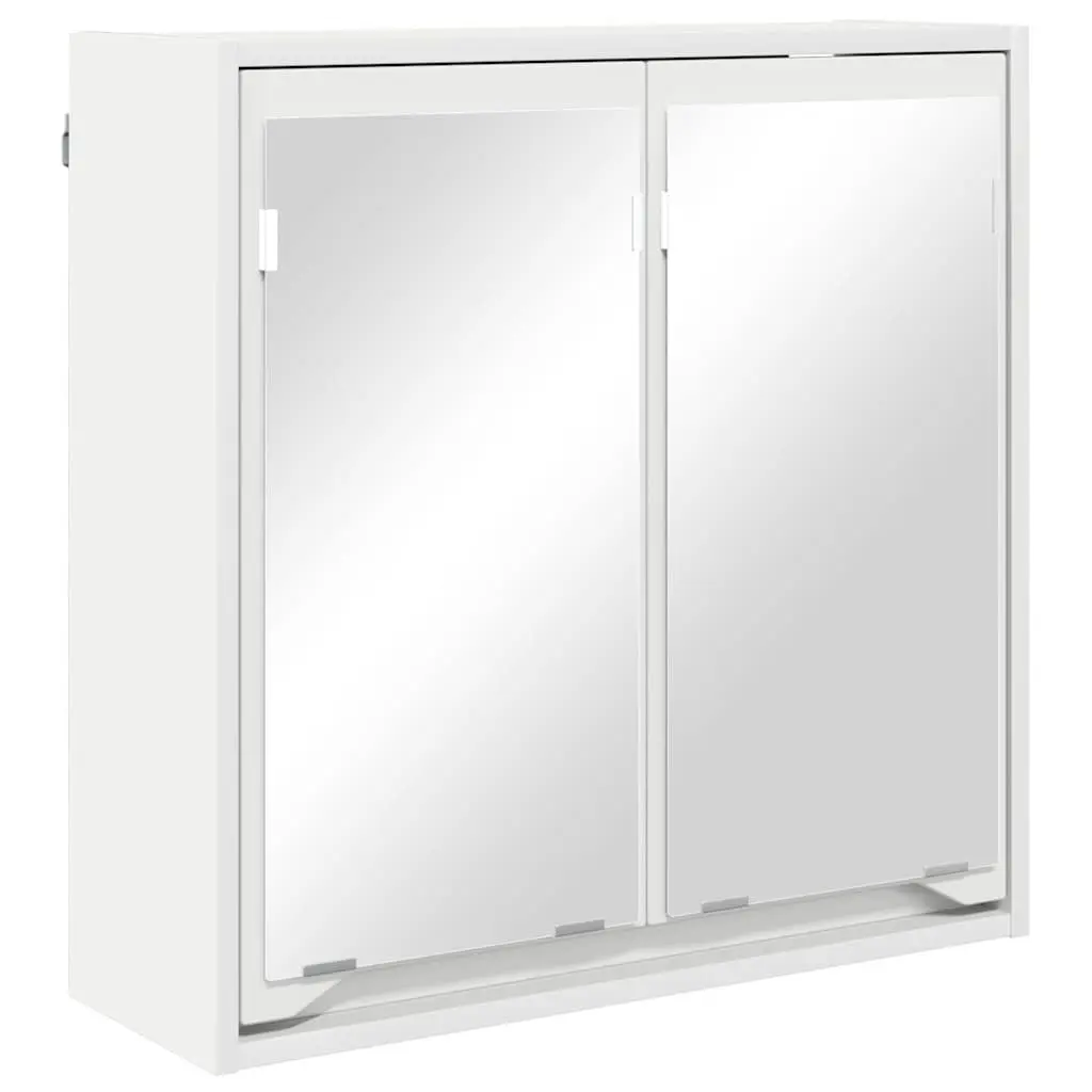 Bathroom Furniture Set 4 Piece White Modern Storage Cabinet Basin Mirror Vanity