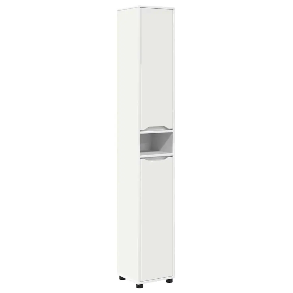 Bathroom Furniture Set 4 Piece White Modern Storage Cabinet Basin Mirror Vanity