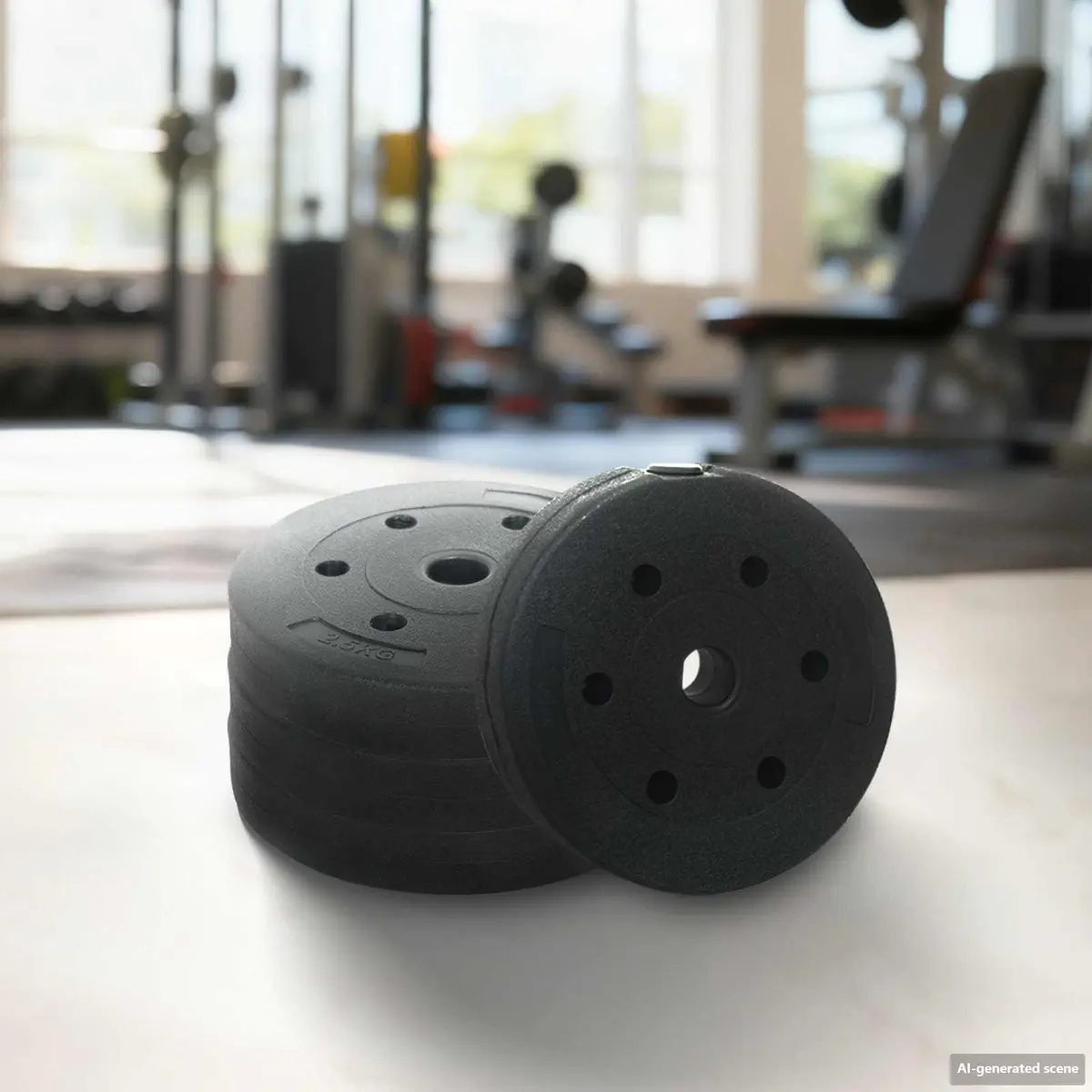Adjustable Dumbbell Set 30kg Home Gym Strength Training Black
