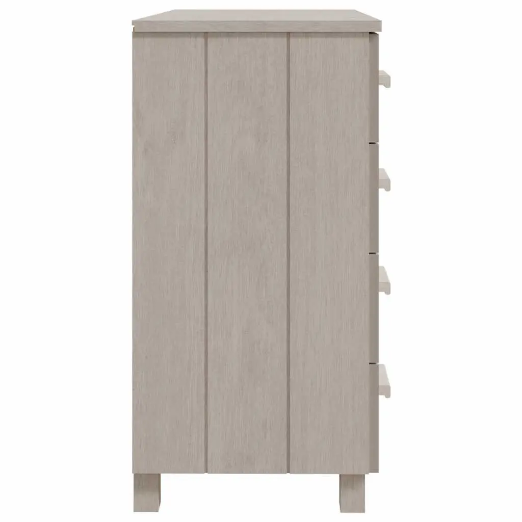 Sideboard Buffet White Solid Pine Wood Drawer Cabinet 79x40x80 cm