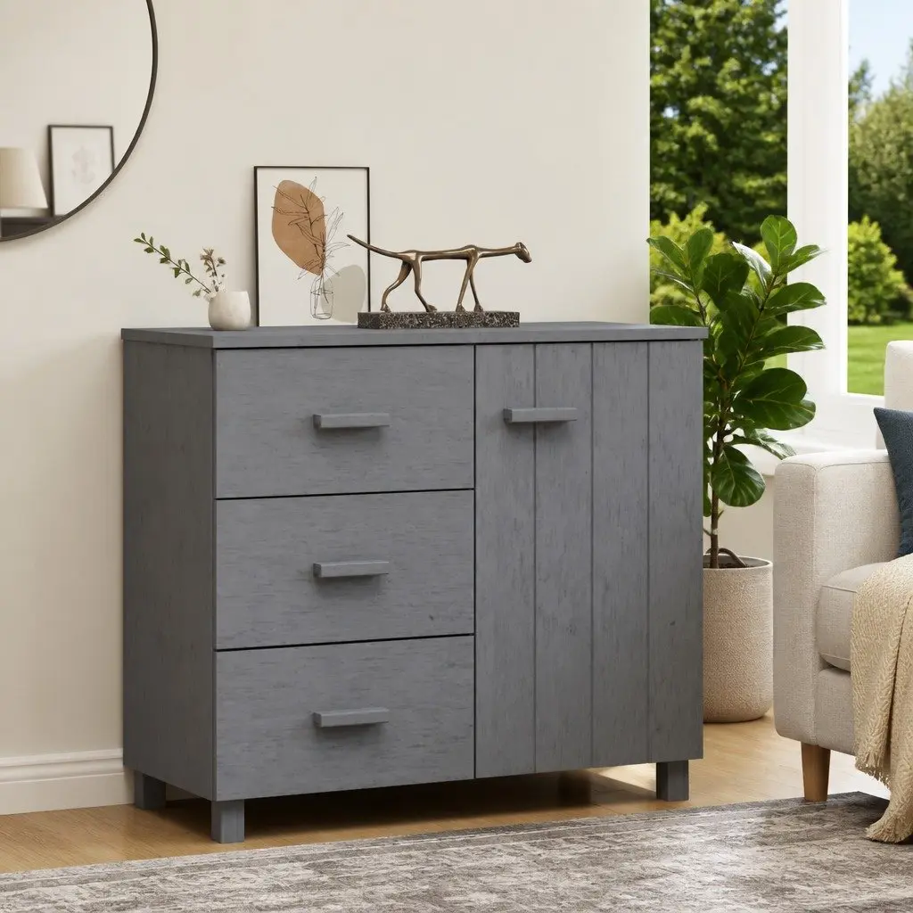 Grey Sideboard in Solid Pinewood