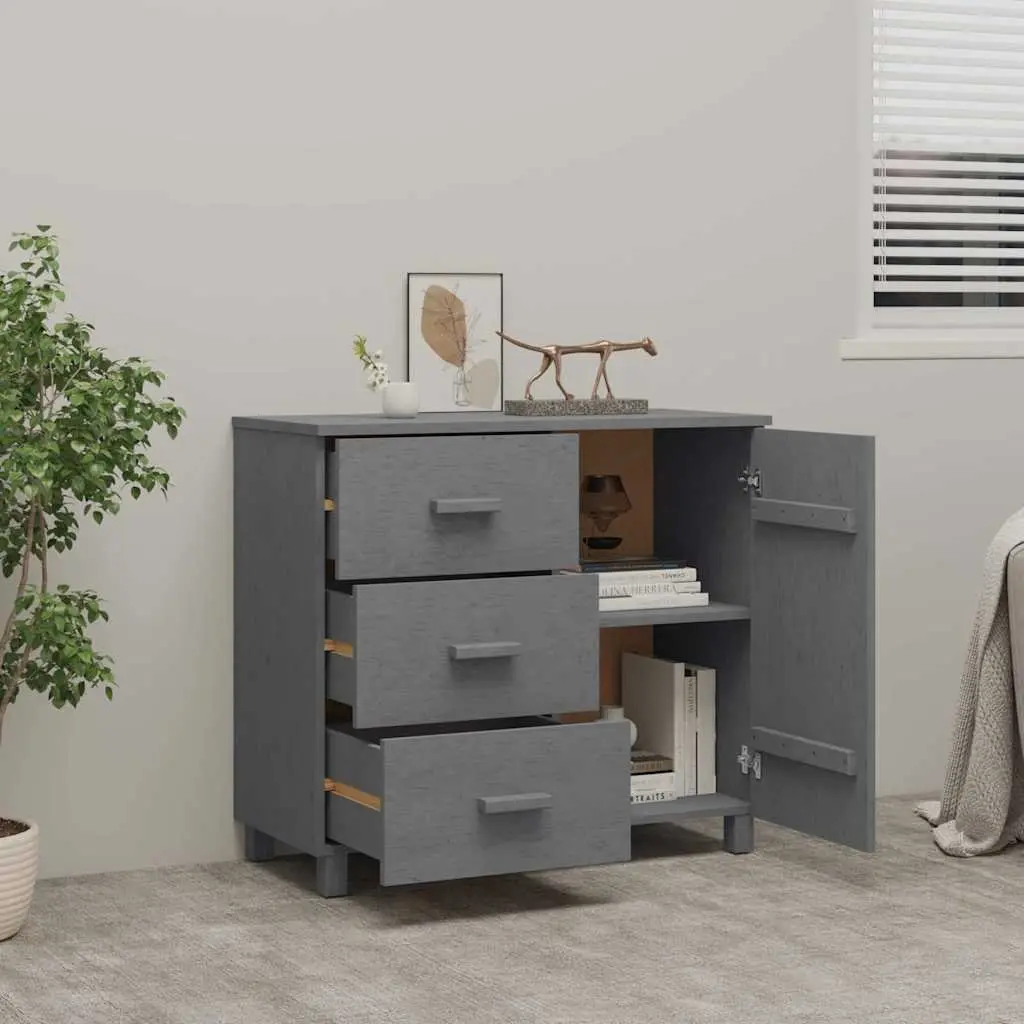 Grey Sideboard in Solid Pinewood