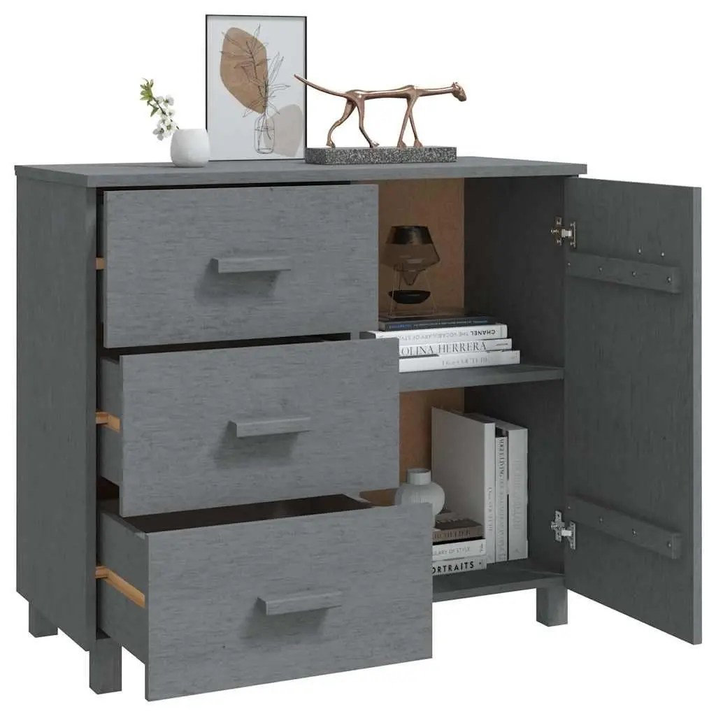 Grey Sideboard in Solid Pinewood