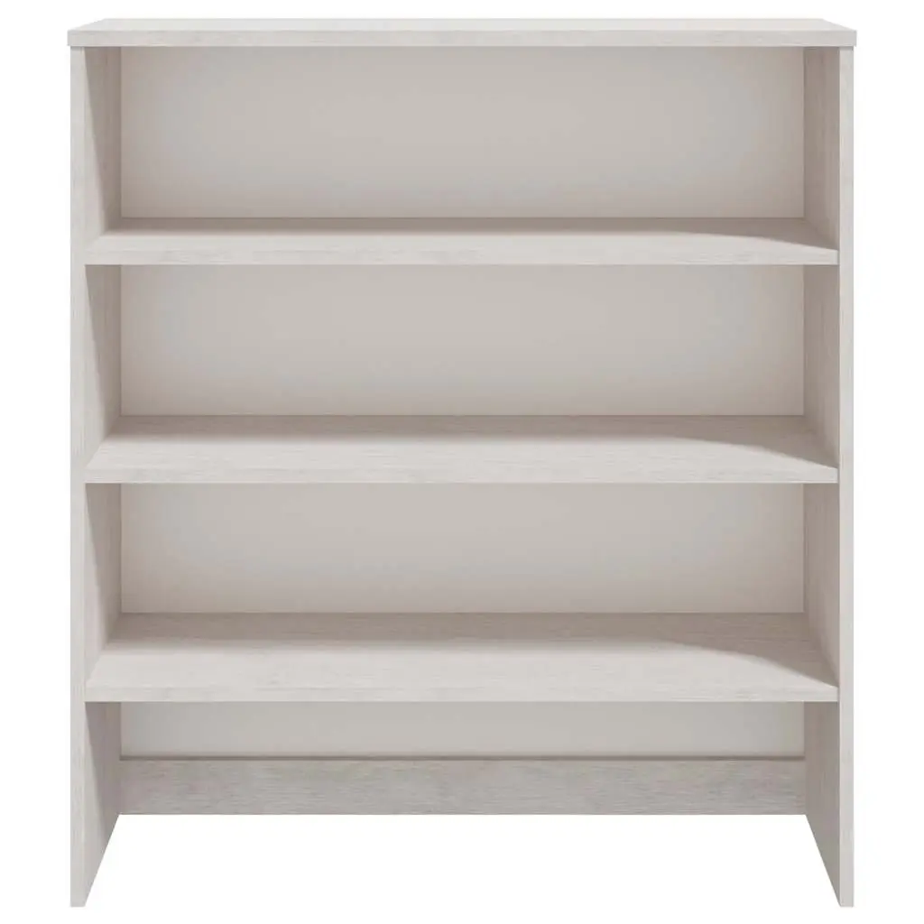 Highboard Top Sideboard Cabinet Storage White Solid Wood Pine 90x30x100cm