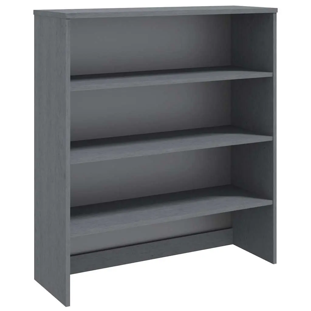 Sideboard Cabinet Topper Dark Grey 90x30x100cm Solid Pine Wood