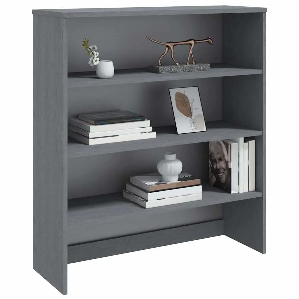 Sideboard Cabinet Topper Dark Grey 90x30x100cm Solid Pine Wood
