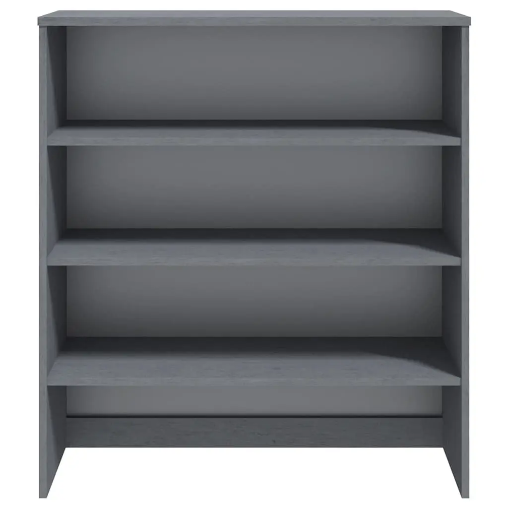 Sideboard Cabinet Topper Dark Grey 90x30x100cm Solid Pine Wood