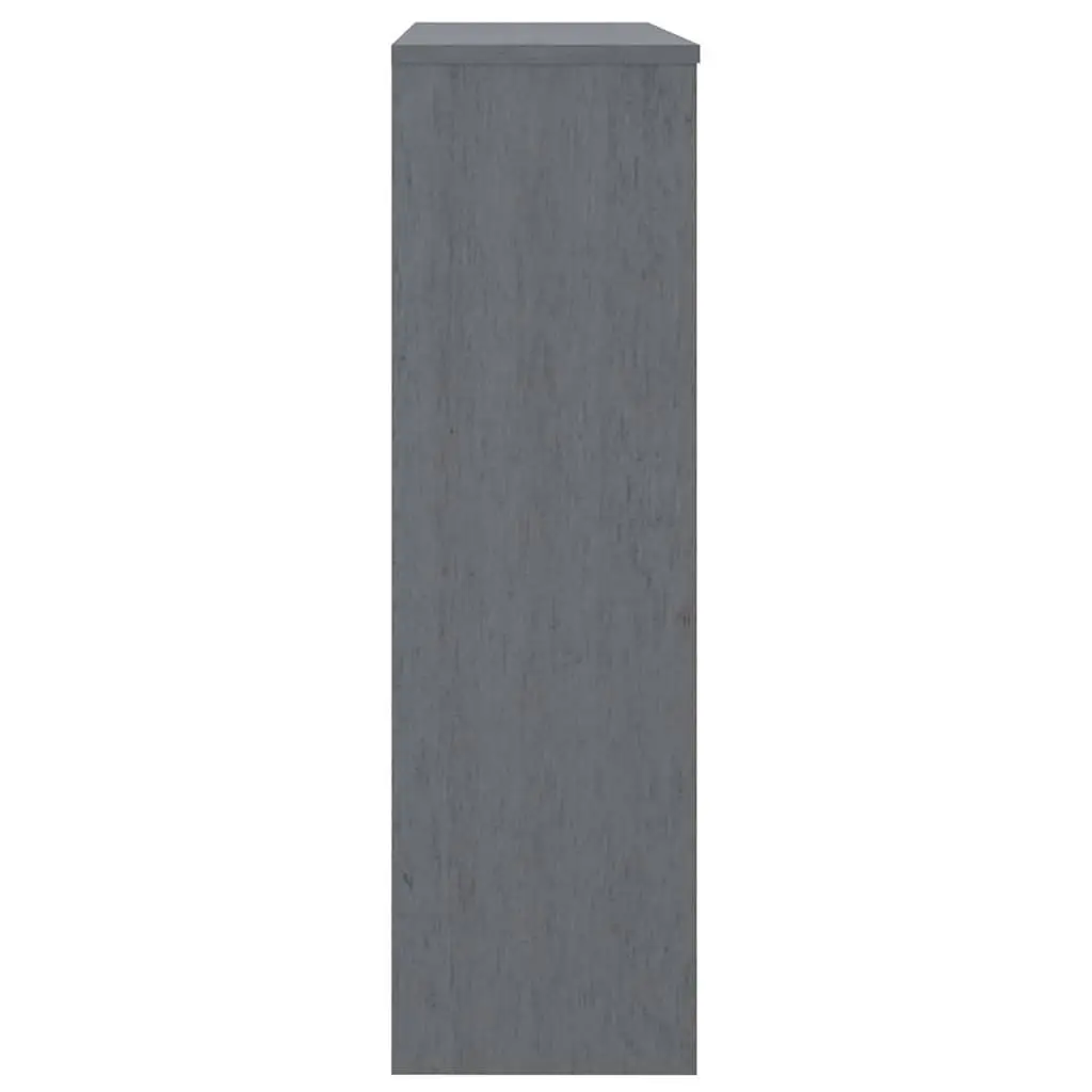 Sideboard Cabinet Topper Dark Grey 90x30x100cm Solid Pine Wood
