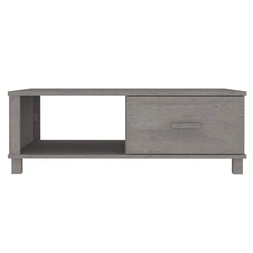 Grey Wooden Coffee Table with Drawer