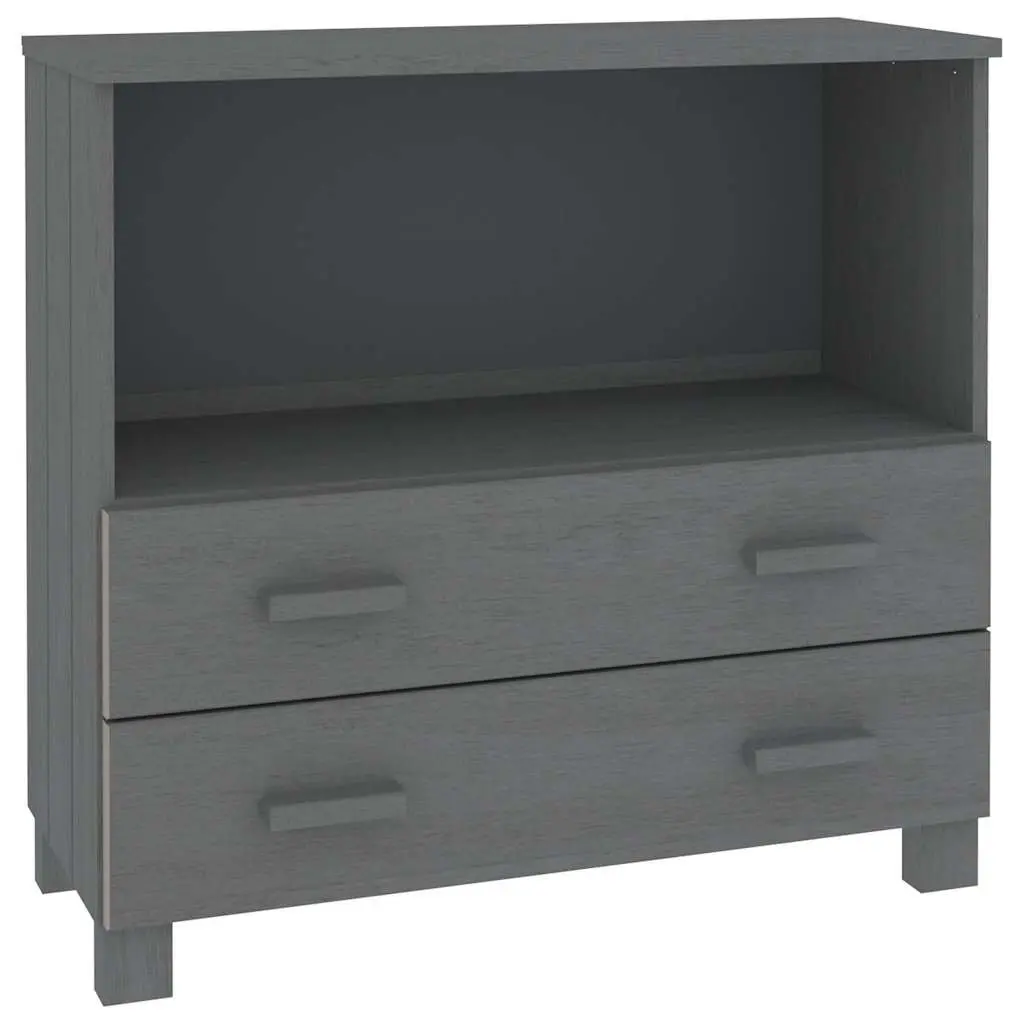 Wooden Sideboard Storage Cabinet with Drawers 85 x 35 x 80 cm Grey