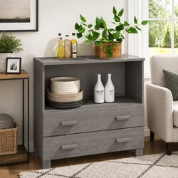 Reliable Wooden Sideboard for Practical Home Storage