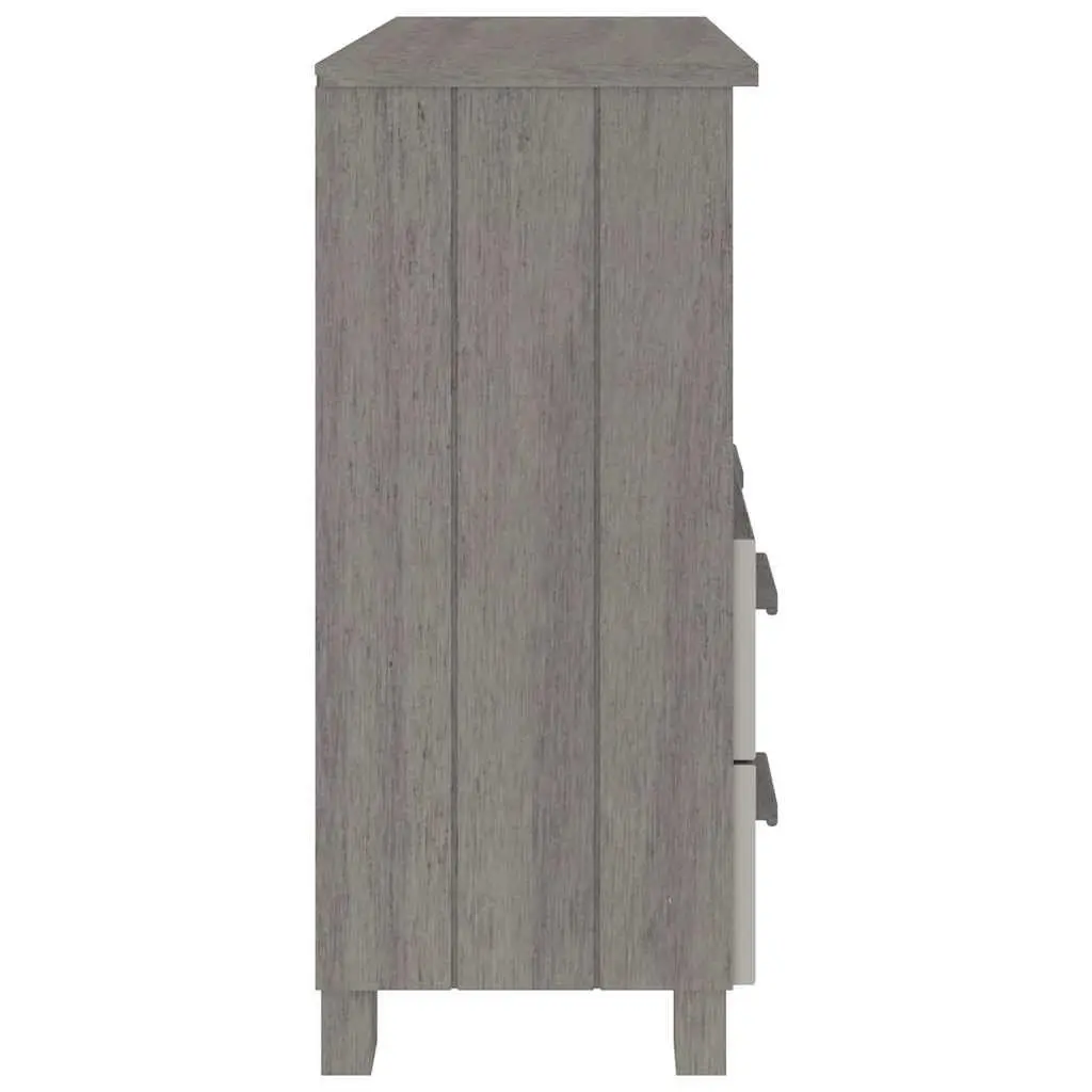 Wooden Sideboard Storage Cabinet with Drawers Compartment Grey Buffet Furniture