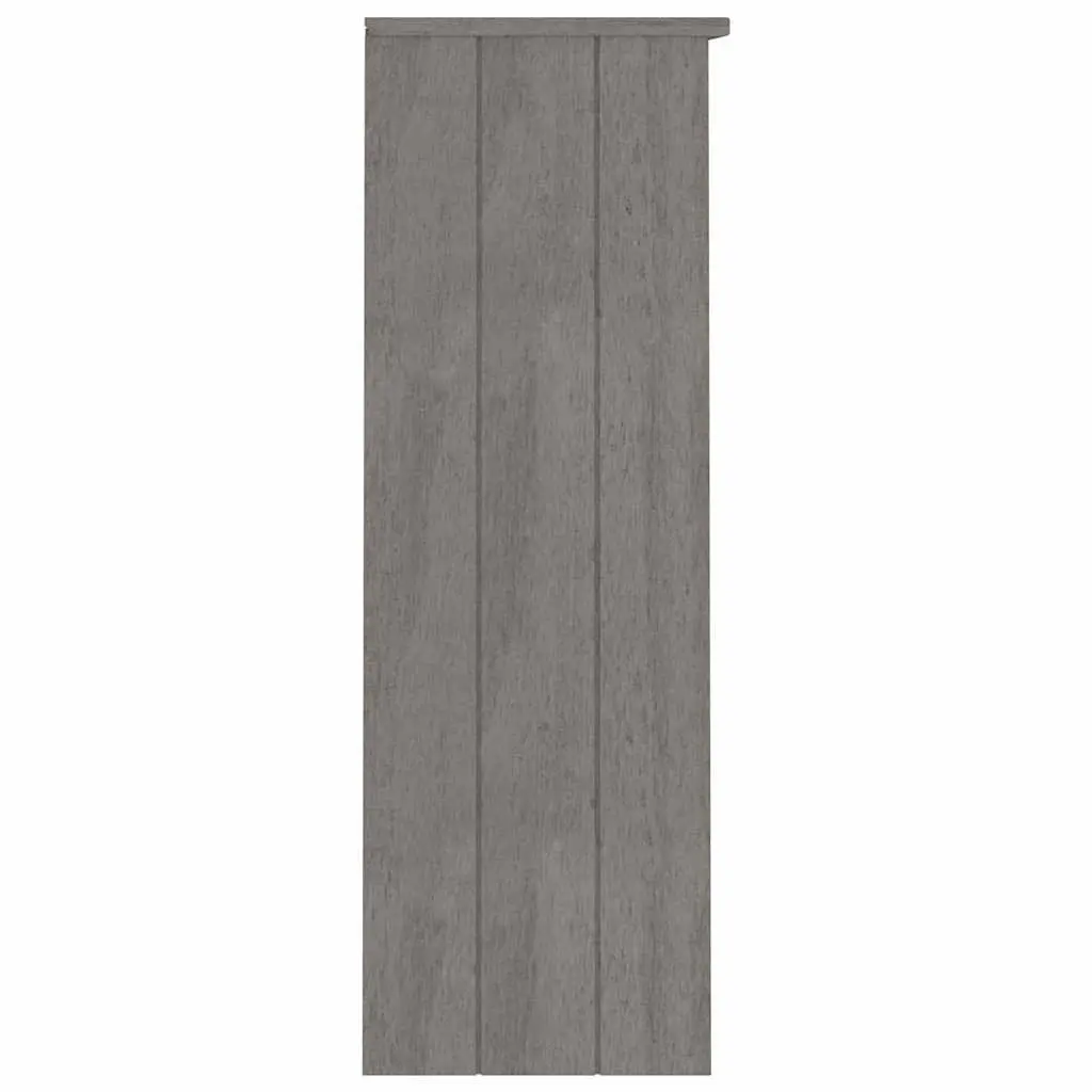 Highboard Top Light Grey 85x35x100cm Solid Pine Wood Sideboard Cabinet Topper