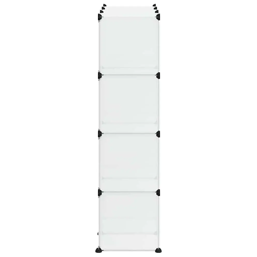 Storage Cube Organiser 12 Cubes Transparent Closet Shelving Unit