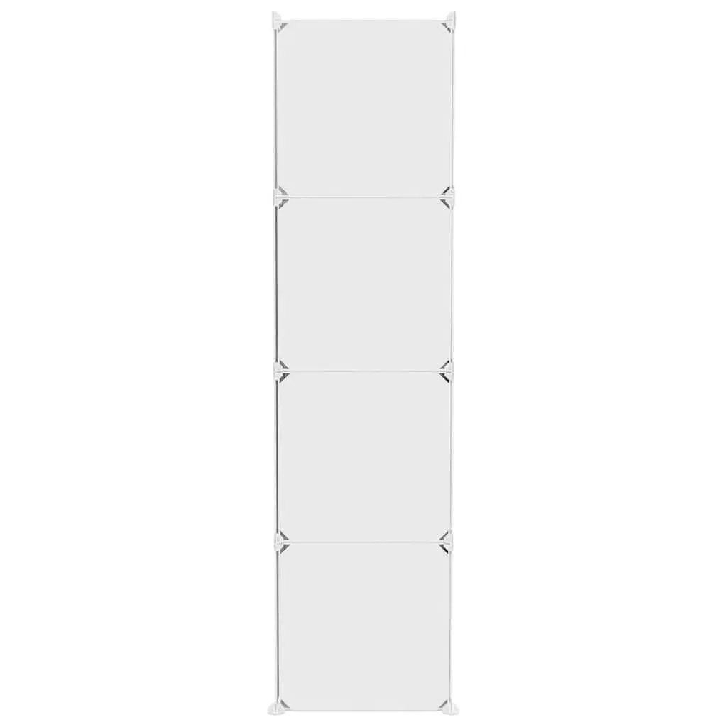 Kids Cube Storage Cabinet 10 Cubes Organiser White