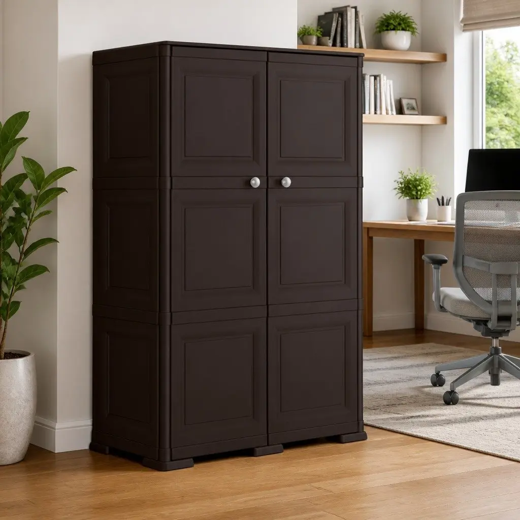 Storage Cabinet 79x43x125 cm in Brown