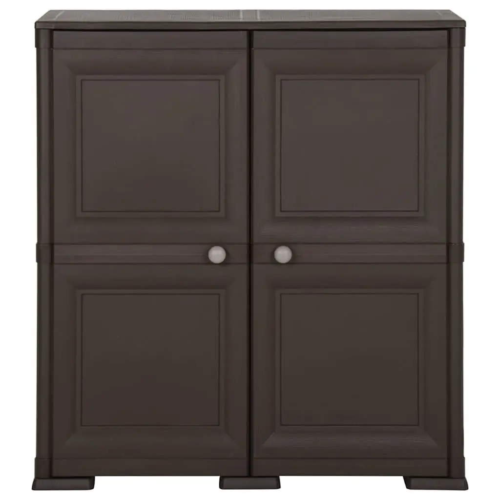 Storage Cabinet Organiser 79x43x85.5cm Brown Plastic