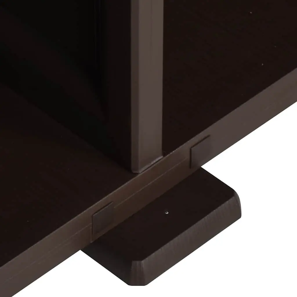 Storage Cabinet Organiser 79x43x85.5cm Brown Plastic
