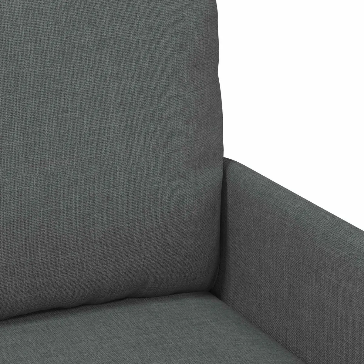 3-Piece Sofa Set Grey Indoor Living Room Furniture Cushion Couch