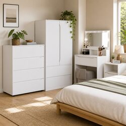 Reliable White Storage Cabinet 80x48x105cm with Value