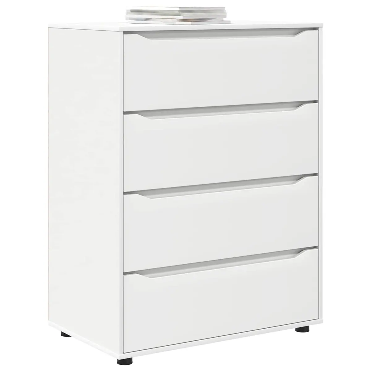 Storage Cabinet White 80x48x105cm Engineered Wood Bedroom Living Room Drawers