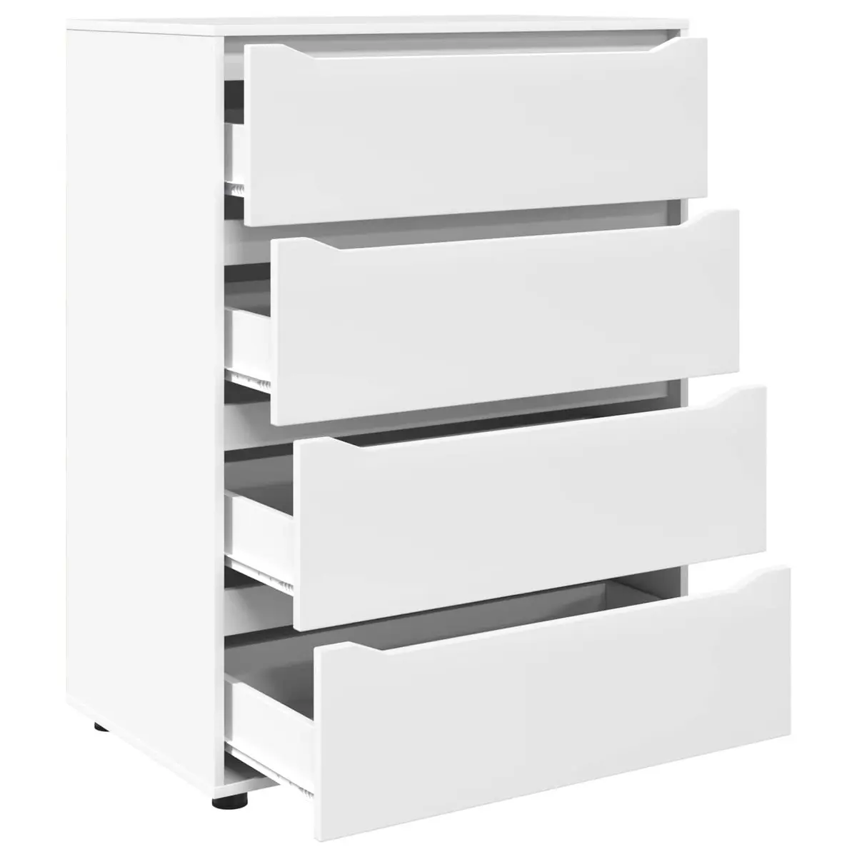 Storage Cabinet White 80x48x105cm Engineered Wood Bedroom Living Room Drawers