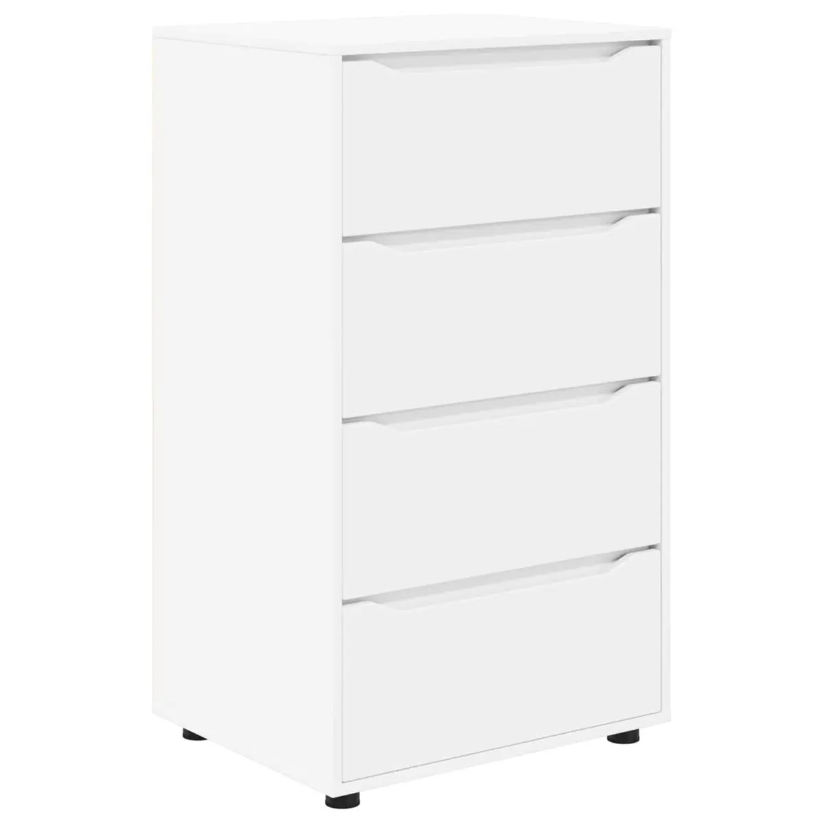 Storage Cabinet White Engineered Wood 60 x 48 x 105 cm Bedroom Living Room