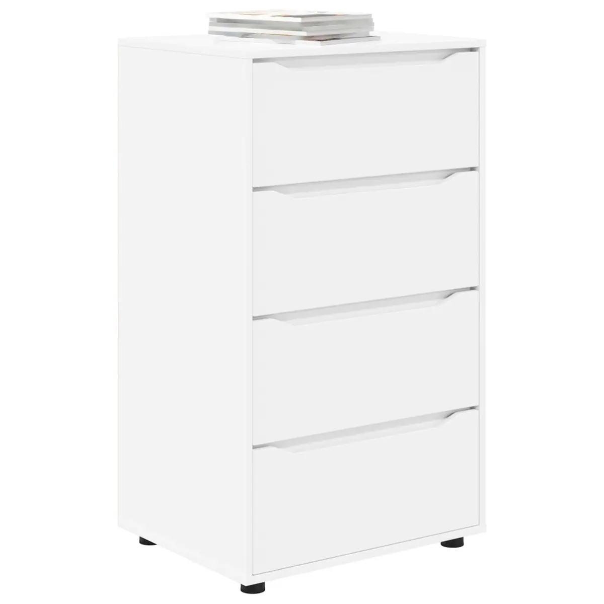 Storage Cabinet White Engineered Wood 60 x 48 x 105 cm Bedroom Living Room