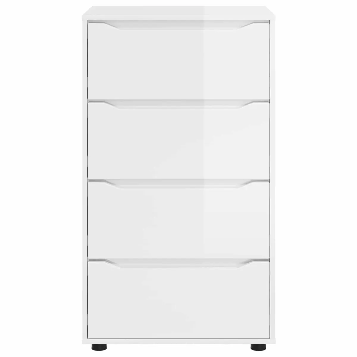 Storage Cabinet High Gloss White Organizer 60 x 48 x 105 cm