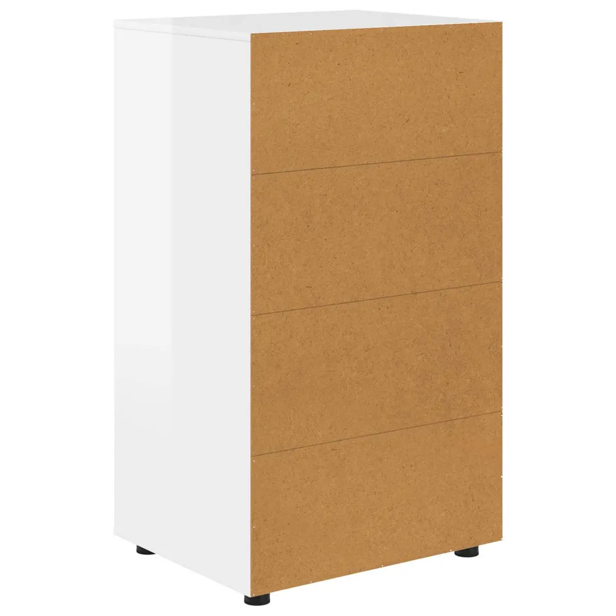 Storage Cabinet High Gloss White Organizer 60 x 48 x 105 cm