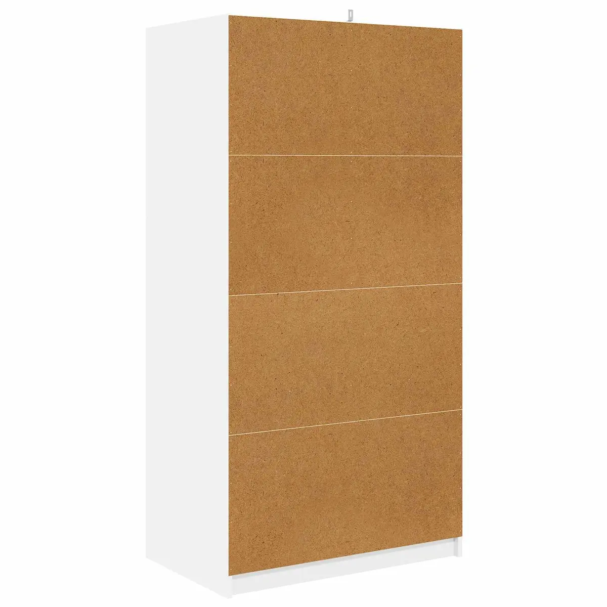 Wardrobe Cabinet Bedroom Storage Engineered Wood White 79.5 x 49 x 156 cm