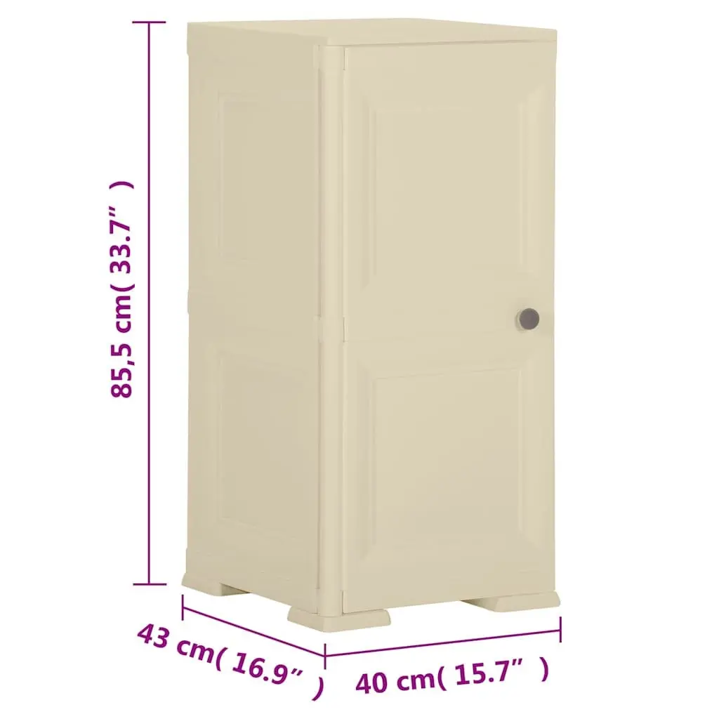 Storage Cabinet Home Organiser 40x43x85.5 cm Plastic White