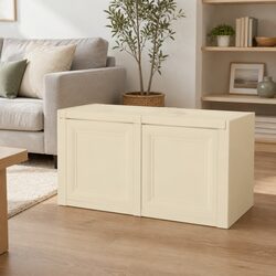 White Storage Cushion Box with Value and Practicality