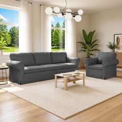 Practical Grey Fabric Modular Sofa Set for Value Seekers
