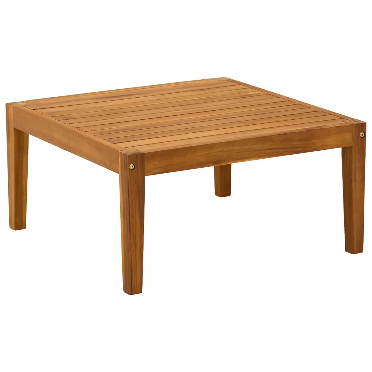Garden Table Acacia Wood Outdoor Side Table 60x60x30cm Brown
