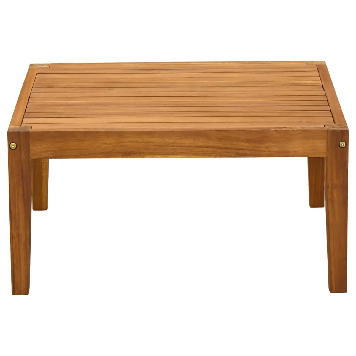 Garden Table Acacia Wood Outdoor Side Table 60x60x30cm Brown